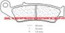 CARBONE LORRAINE PLAQUETTES AVANT 2302 ATV1 HONDA TRX R FOURTRAX 250 1986-1989
