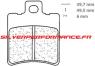 BREMBO SA SINTER PLAQUETTES AVANT 07BB17SA 2307 BERINGER ROAD 2 PISTONS