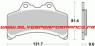 CARBONE LORRAINE PLAQUETTES AVANT 2362 A3+ YAMAHA GTS 1000 1993-1999