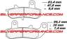 BREMBO SP SINTER PLAQUETTES ARRIERE 07SU17SP 2388 SUZUKI DR 650 R 1990-1995
