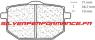 CARBONE LORRAINE PLAQUETTES AVANT 2393 XE7 / XC7 YAMAHA TT 600 1989