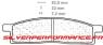CARBONE LORRAINE PLAQUETTES AVANT 2424 XE7 / XC7 YAMAHA TTR 125 2000-2010