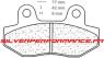 BREMBO SP SINTER PLAQUETTES ARRIERE 07GR12SP 2621 HYOSUNG GT 250 R 2007-2011