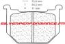 CARBONE LORRAINE PLAQUETTES AVANT 2694 A3+ SUZUKI GN 250 1985-1997