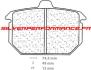 CARBONE LORRAINE PLAQUETTES 2701 RX3 HARLEY DAVIDSON FLHT ELECTRA GLIDE 1340 1985-1986