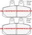 BREMBO CC PLAQUETTES ARRIERE 07GR13CC 2794 MOTO GUZZI V85 850 TT 2018-2021