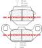 CARBONE LORRAINE PLAQUETTES AVANT 2799 ATV1 KAWASAKI KEF A1 - A6 LAKOTA 300 1995-2010