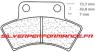 CARBONE LORRAINE PLAQUETTES ARRIERE 2924 ATV1 POLARIS 2x4 250 1990-1993