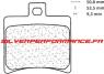 CARBONE LORRAINE PLAQUETTES ARRIERE 3055 MSC APRILIA RS 125 2007
