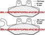CARBONE LORRAINE PLAQUETTES ARRIERE 3060 MSC PIAGGIO MP3 530 2022-2024