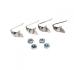 FORD MUSTANG 1970-1973 SET CLIPS DE RETENUE DE PANNEAU DE FEUX EN NID D ABEILLE Honeycomb Tail Light Panel Retainer Clips DANIEL CARPENTER D0GY-6529180
