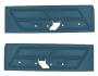 FORD MUSTANG 1970 PAIRE DE PANNEAUX DE PORTE STANDARD BLEU Standard Door panels blue SCOTT DRAKE D0ZZ-65239423BL
