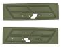 FORD MUSTANG 1970 PAIRE DE PANNEAUX DE PORTE STANDARD LIERRE DORE VIF Standard Door panels bright ivy gold SCOTT DRAKE D0ZZ-65239423IG