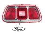 FORD MUSTANG 1971-1973 CABOCHON DE FEU ARRIERE AVEC CADRE CONTOUR tail light lens and bezels SCOTT DRAKE D1ZZ-13450