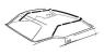FORD MUSTANG 1971-1973 CABRIOLET KIT DE JOINTS D ETANCHEITE Convertible top seal kit DANIEL CARPENTER D1ZZ-7653986