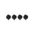 FORD MUSTANG 1974-1978 LOT DE 4 TAMPONS DE CAPOT hood bumpers DANIEL CARPENTER D4ZZ-16758-S