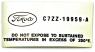FORD MUSTANG 1967-1968 AUTOCOLLANT Air conditioner dryer decal SCOTT DRAKE DF-153