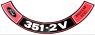 FORD MUSTANG 1970-1971 AUTOCOLLANT MOTEUR DE FILTRE A AIR cleaner decal 351 2v regular fuel SCOTT DRAKE DF-184