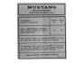 FORD MUSTANG 1966 AUTOCOLLANT BOITE A GANTS Glove box tire pressure Decal SCOTT DRAKE DF-19