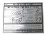 FORD MUSTANG 1968-1970 AUTOCOLLANT Space saver trunk lid decal SCOTT DRAKE DF-281