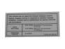 FORD MUSTANG 1968-1969 DECALQUE POUR EMISSIONS BOITE MANUELLE ET AUTOMATIQUE MODELES 289 302 351 2V 289 302 351 2V Auto / Manual Transmission Emissions Decal SCOTT DRAKE DF-296