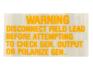 FORD MUSTANG 1964-1966 AUTOCOLLANT Voltage regulator warning decal SCOTT DRAKE DF-347