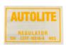 FORD MUSTANG 1967 AUTOCOLLANT Voltage regulator decal SCOTT DRAKE DF-348