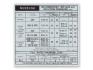 FORD MUSTANG 1969 FIN D ANNEE AUTOCOLLANT Tire Pressure Decal SCOTT DRAKE DF-376