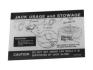FORD MUSTANG 1971-1973 late jack instructions regular wheel space saver SCOTT DRAKE DF-414