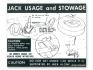 FORD MUSTANG 1971 Jack Instructions Regular wheel early 1971 SCOTT DRAKE DF-46