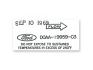 FORD MUSTANG 1970 AUTOCOLLANT Air conditioner dryer decal SCOTT DRAKE DF-549