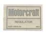 FORD MUSTANG 1972-1973 AUTOCOLLANT Motorcraft Voltage regulator decal SCOTT DRAKE DF-714