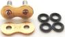 DID 525ZVM2 ZJ Maillon de fermeture a river rivet creux pour chane 525 ZVM2