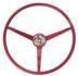 FORD MUSTANG 1965-1966 VOLANT STANDARD Rouge fonc Bordeaux - Standard steering wheel red Maroon SCOTT DRAKE C5ZZ-3600-DR - dernier exemplaire