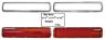 FORD MUSTANG 1968 CERCLAGES ET CABOCHONS DE FEUX tail lamp lens & bezel 4pcs/set shelby MUSCLECAR GT 3643MD