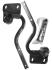FORD MUSTANG 1969-1970 SPORTSROOF FASTBACK PAIRE DE CHARNIERES COMPAT DE COFFRE MALE ARRIERE trunk lid hinge pr f/b MUSCLECAR GT 3649HB