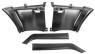 FORD MUSTANG 1969-1970 SPORTSROOF FASTBACK trim panel rear quarter 4pcs/set MUSCLECAR GT M3548P