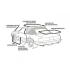 FORD MUSTANG 1983-1993 CABRIOLET convertible door weatherstrip end caps DANIEL CARPENTER E3ZZ-7602627