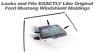 FORD MUSTANG 1979-1993 windshield molding set DANIEL CARPENTER E7ZZ-6103144