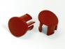 FORD MUSTANG 1987-1993 PLUGS POUR ACCOUDOIRS ROUGE GAUCHE Arm rest plugs red left SCOTT DRAKE E7ZZ-6124057-RD