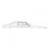 FORD MUSTANG 1979-1993 door run channels DANIEL CARPENTER E9ZZ-6121596-PR