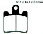 EBC HH PLAQUETTES AVANT SFA283HH DAELIM SQ 125 S2 FREEWING 2007-2009