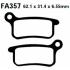 EBC TT PLAQUETTES ARRIERE FA357TT KTM SX 65 2009-2011*