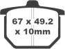 EBC HH PLAQUETTES AVANT FA030 HONDA CB 400 N 1978-1981*
