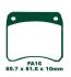EBC HH PLAQUETTES FA016HH TRIUMPH T 160 V 1975