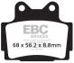 EBC HH PLAQUETTES ARRIERE FA104HH YAMAHA FZS 600 FAZER 1998-2003