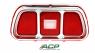 FORD MUSTANG 1971-1973 CABOCHON DE FEU ARRIERE AVEC CADRE CONTOUR GAUCHE OU DROIT tail light lens with bezel fits rh or lh ACP FM-BT011 D1ZZ-13450