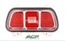 FORD MUSTANG 1971-1973 ENSEMBLE DE FEU ARRIERE AVEC CABOCHON LENTILLE CADRAN GAUCHE OU DROIT tail light assembly (lens, gasket, housing, bezel) fits rh or lh ACP FM-BT011A D1ZZ-13404-D  ***