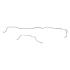 FORD MUSTANG 1967 V8 9 POUCES TUBES LIGNE DE FREINAGE EN ACIER INOXYDABLE SUR PONT ARRIERE Fine Lines Brake Line Kits ZRA6703SS