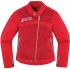 Blouson Femme Moto ICON HELLA 2 TEXTILE RED*